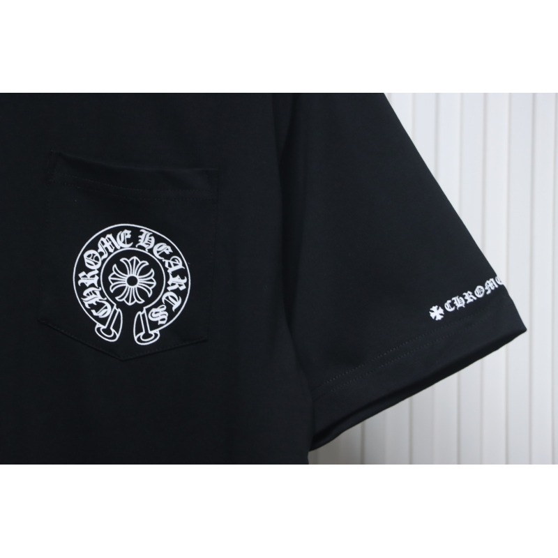 Chrome Hearts Horseshoe Logo Pocket T-Shirt Black