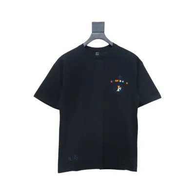 Chrome Hearts Horseshoe Embroidery Logo Black T-Shirt 02