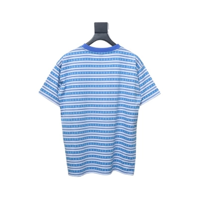Chrome Hearts Mars Striped Cross T-Shirt Blue 02