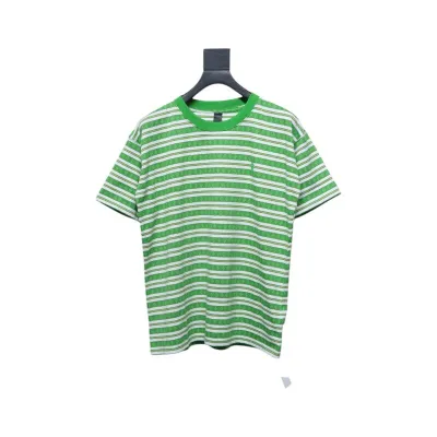 Chrome Hearts Mars Striped Cross T-Shirt Green 01