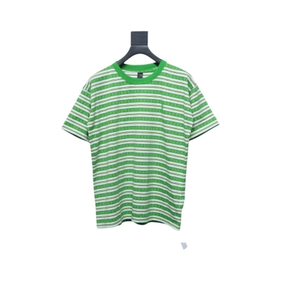 Chrome Hearts Mars Striped Cross T-Shirt Green 01