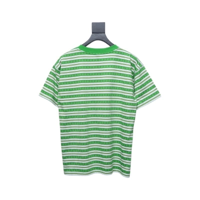Chrome Hearts Mars Striped Cross T-Shirt Green 02