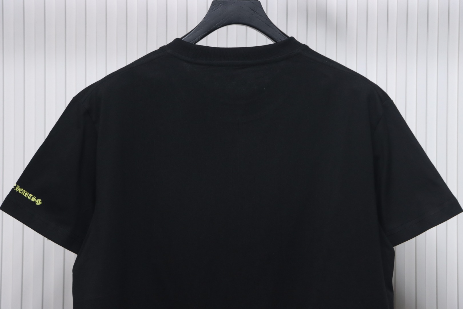 Coco Shoes Chrome Hearts Yellow Neon Neck Logo Script T-Shirt