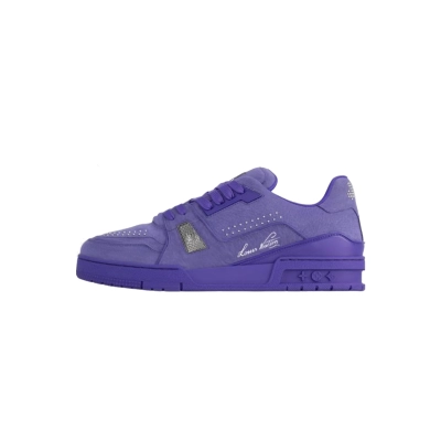 Coco Shoes Louis Vuitton Trainer Purple Rivet 1ADHAI 01