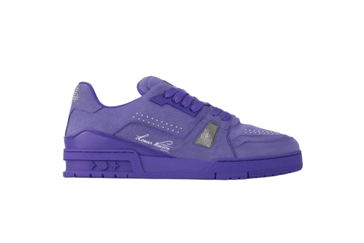 Coco Shoes Louis Vuitton Trainer Purple Rivet 1ADHAI
