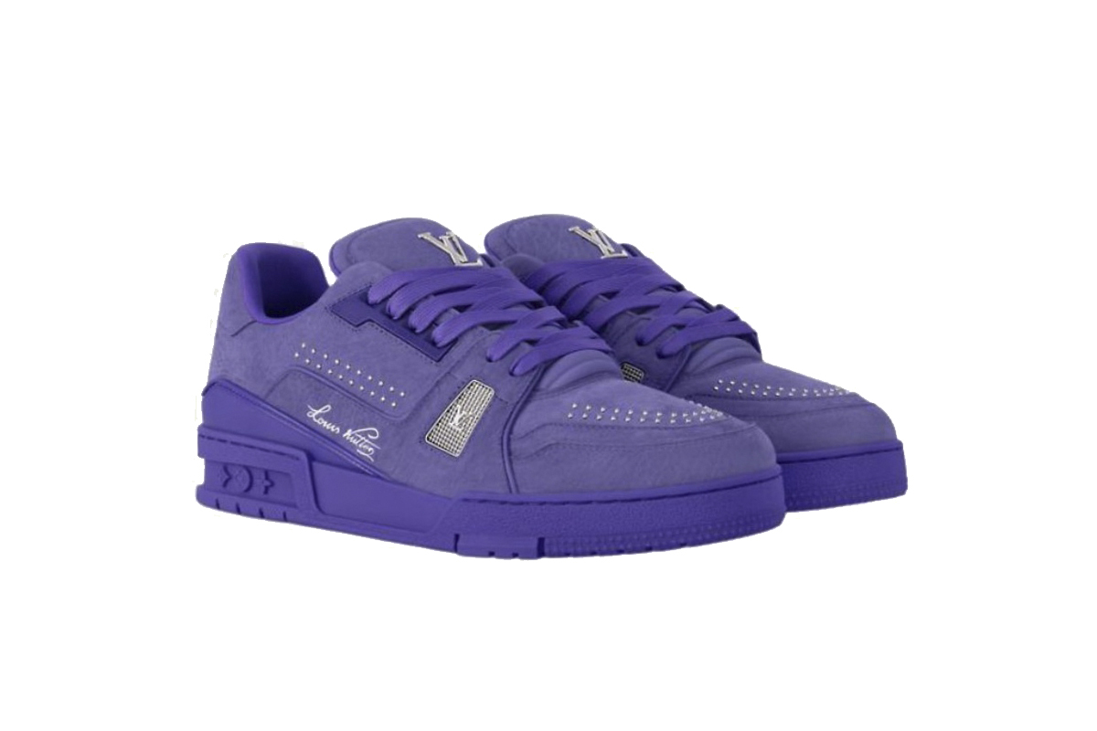Coco Shoes Louis Vuitton Trainer Purple Rivet 1ADHAI