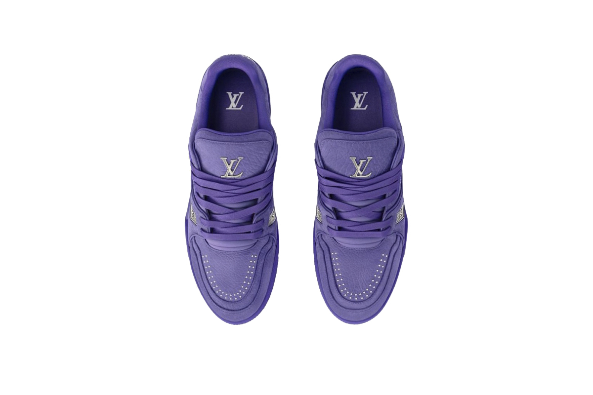 Coco Shoes Louis Vuitton Trainer Purple Rivet 1ADHAI
