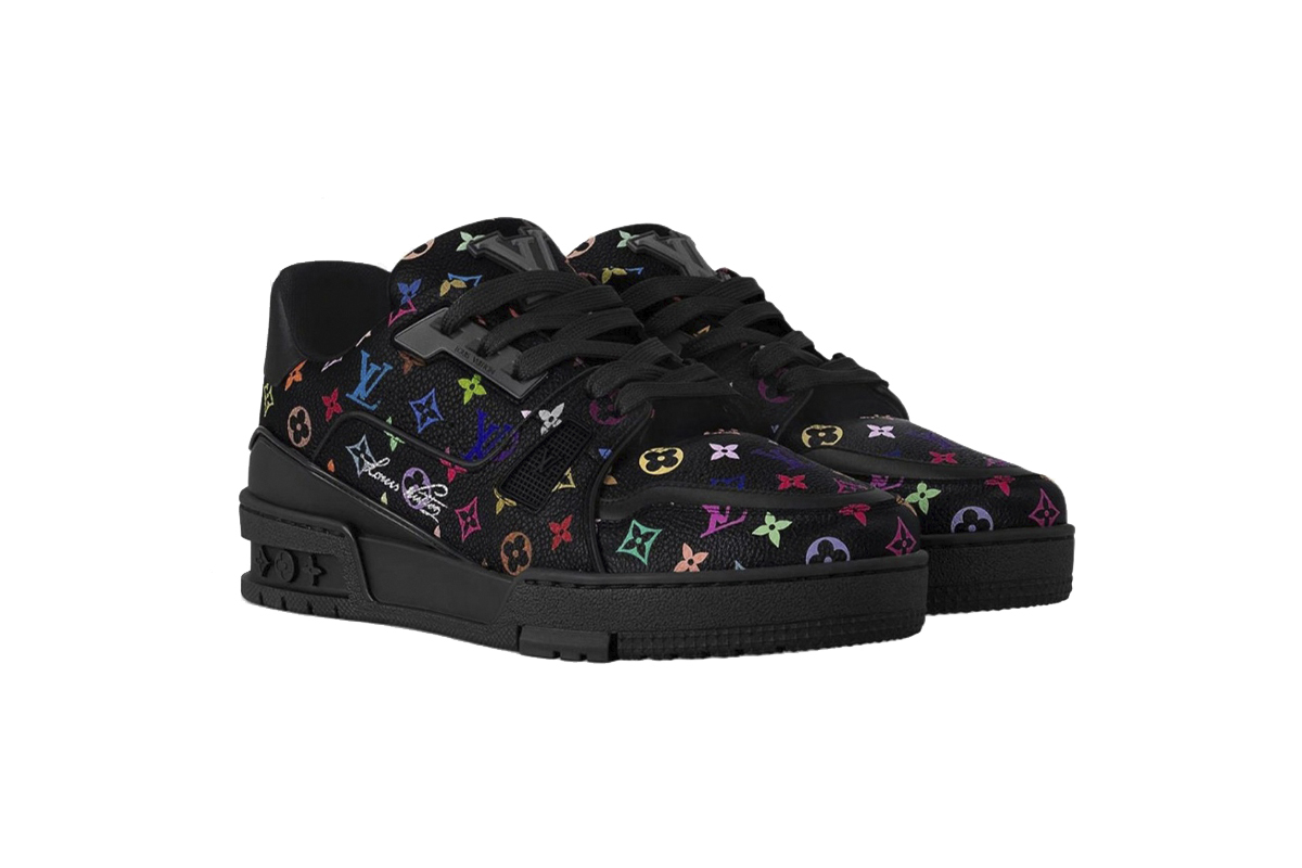 Coco Shoes Louis Vuitton x Takashi Murakami Trainer Black 1AHEKZ