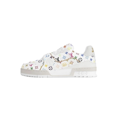 Coco Shoes Louis Vuitton x Takashi Murakami Trainer White 1AGZDT 01
