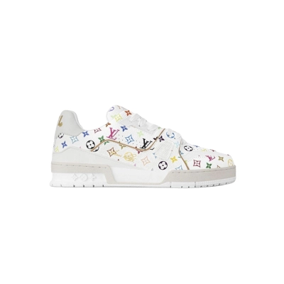 Coco Shoes Louis Vuitton x Takashi Murakami Trainer White 1AGZDT 02