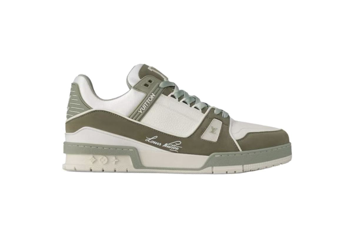 Coco Shoes Louis Vuitton Trainer Frosted Green 1ADHC9