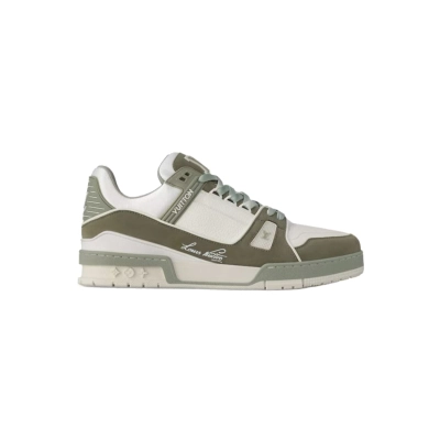 Coco Shoes Louis Vuitton Trainer Frosted Green 1ADHC9 02