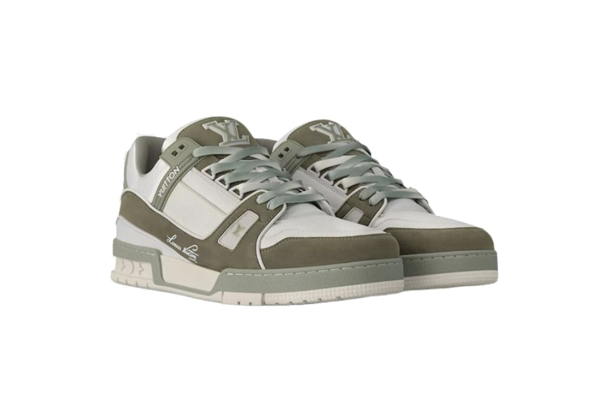 Coco Shoes Louis Vuitton Trainer Frosted Green 1ADHC9