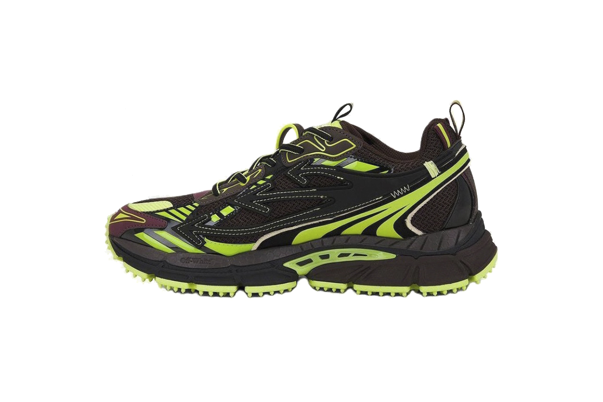 Off-White Be Right Back Trainers Out Of Dark Green OMIA295W24FAB0016070