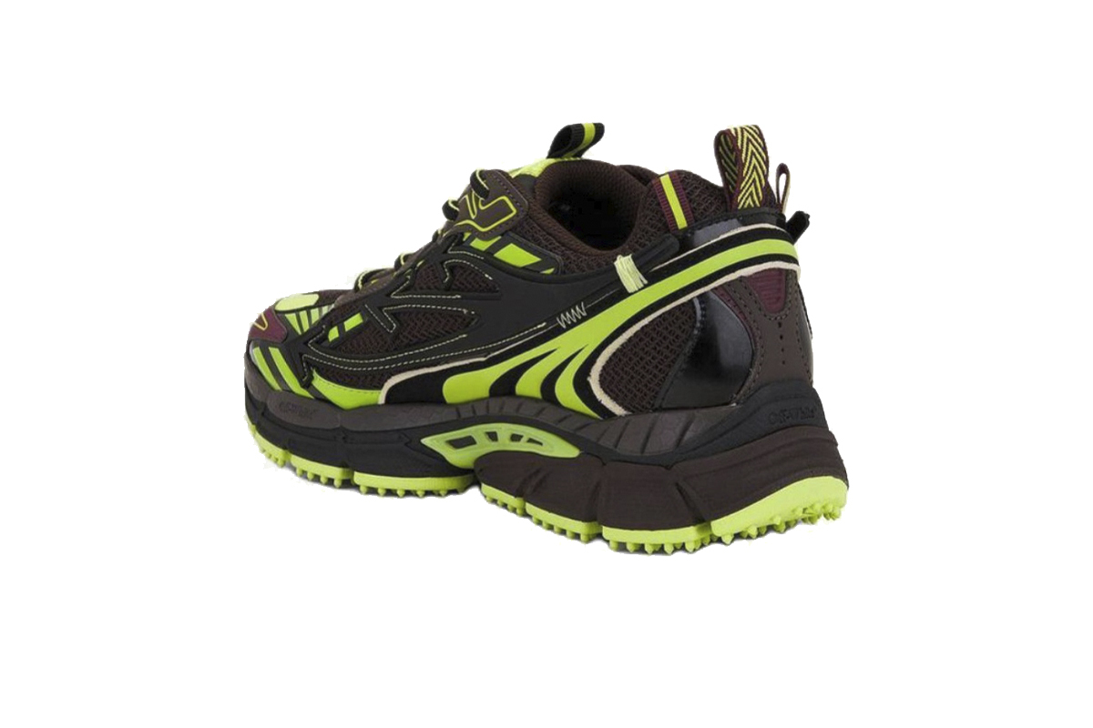 Off-White Be Right Back Trainers Out Of Dark Green OMIA295W24FAB0016070