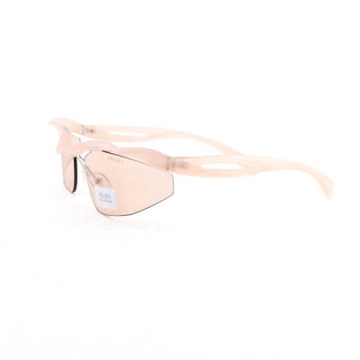 Prada Rectangular Acetate Frameless Sunglasses Pink SPRA25 01