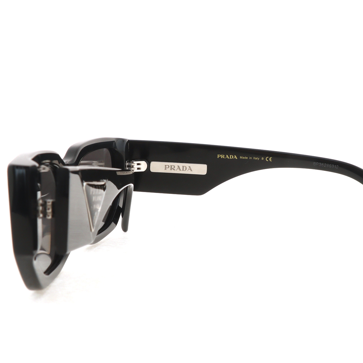 Prada Triangle Logo Sunglasses Slate Grey