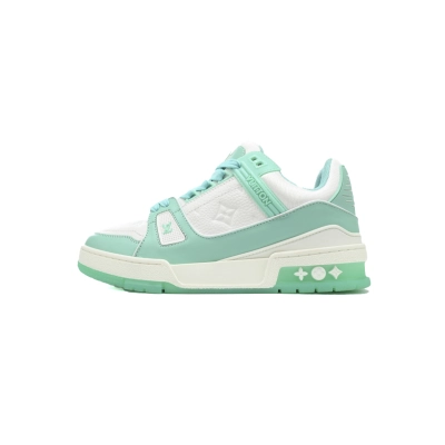 Coco Shoes Louis Vuitton Trainer Green White 1A8KBS 01