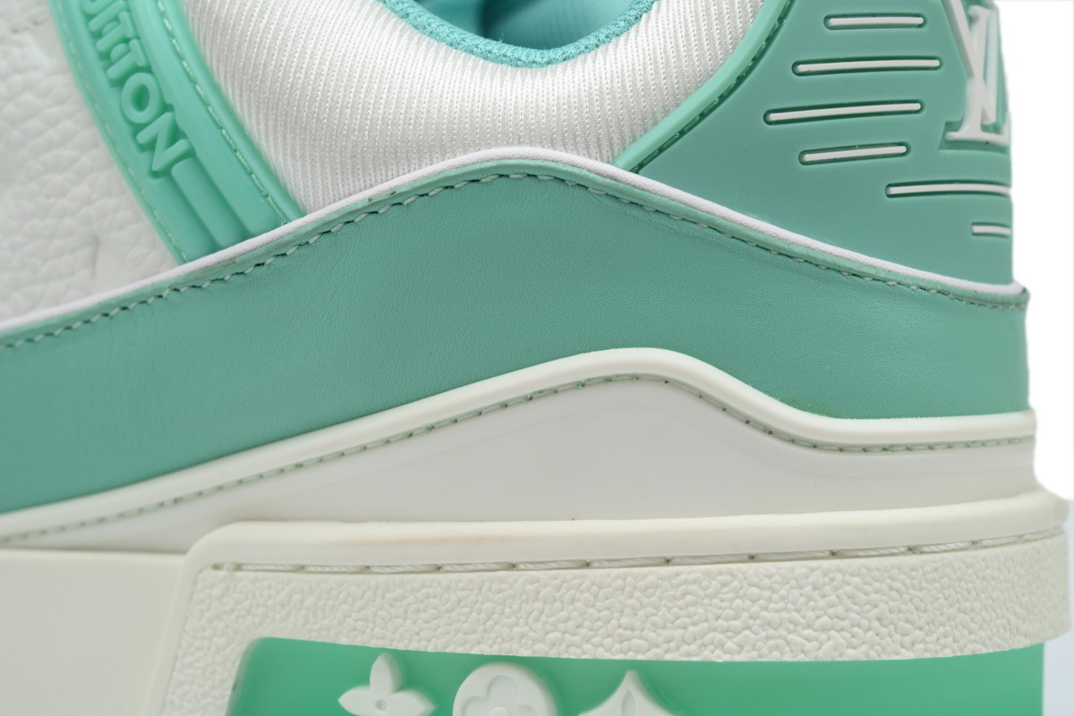 Coco Shoes Louis Vuitton Trainer Green White 1A8KBS