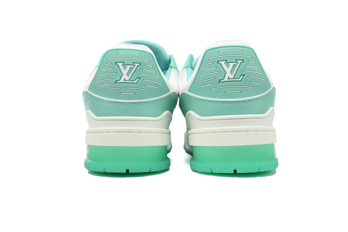 Coco Shoes Louis Vuitton Trainer Green White 1A8KBS