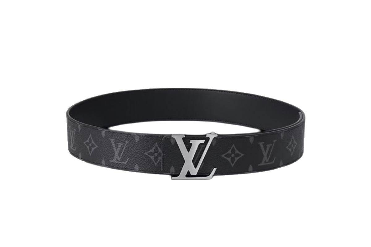 Louis Vuitton LV Initials Reversible Belt Silver Gray M9043
