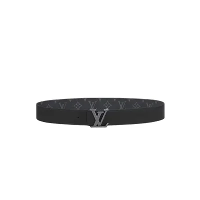 Louis Vuitton LV Initials Reversible Belt Silver Gray M9043 02