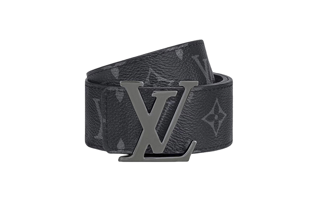 Louis Vuitton LV Initials Reversible Belt Silver Gray M9043