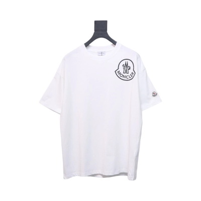 Moncler Laminated Logo T-Shirt White 01