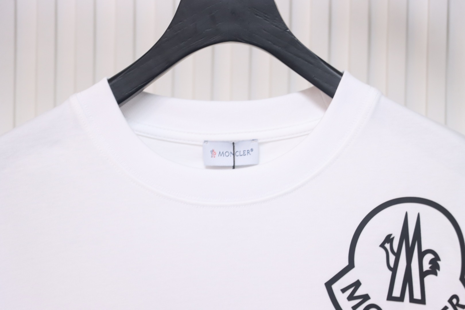 Moncler Laminated Logo T-Shirt White