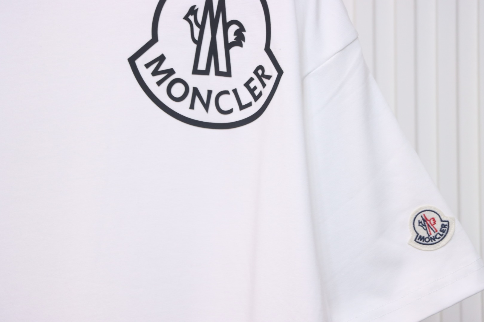 Moncler Laminated Logo T-Shirt White
