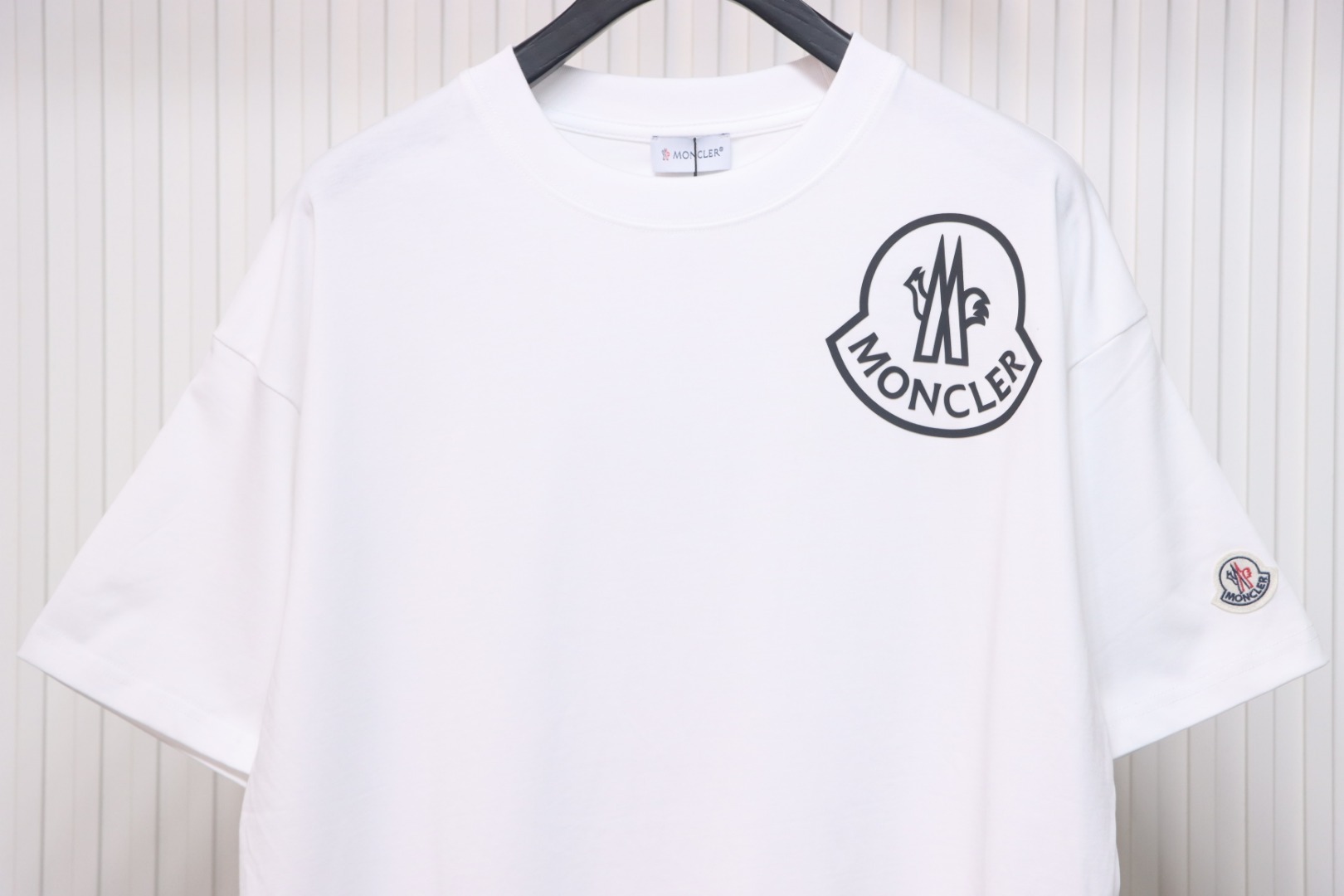 Moncler Laminated Logo T-Shirt White
