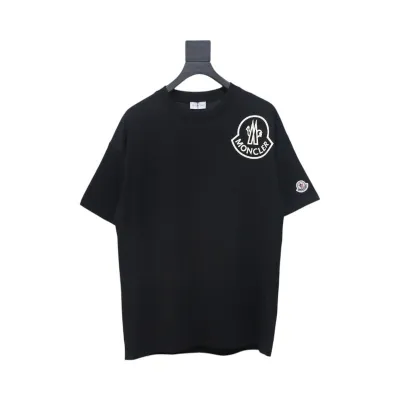 Moncler Laminated Logo T-Shirt Black 01
