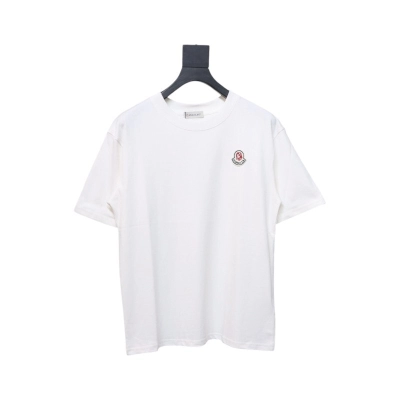 Moncler Enfant Logo Print Cotton T-shirt White 01