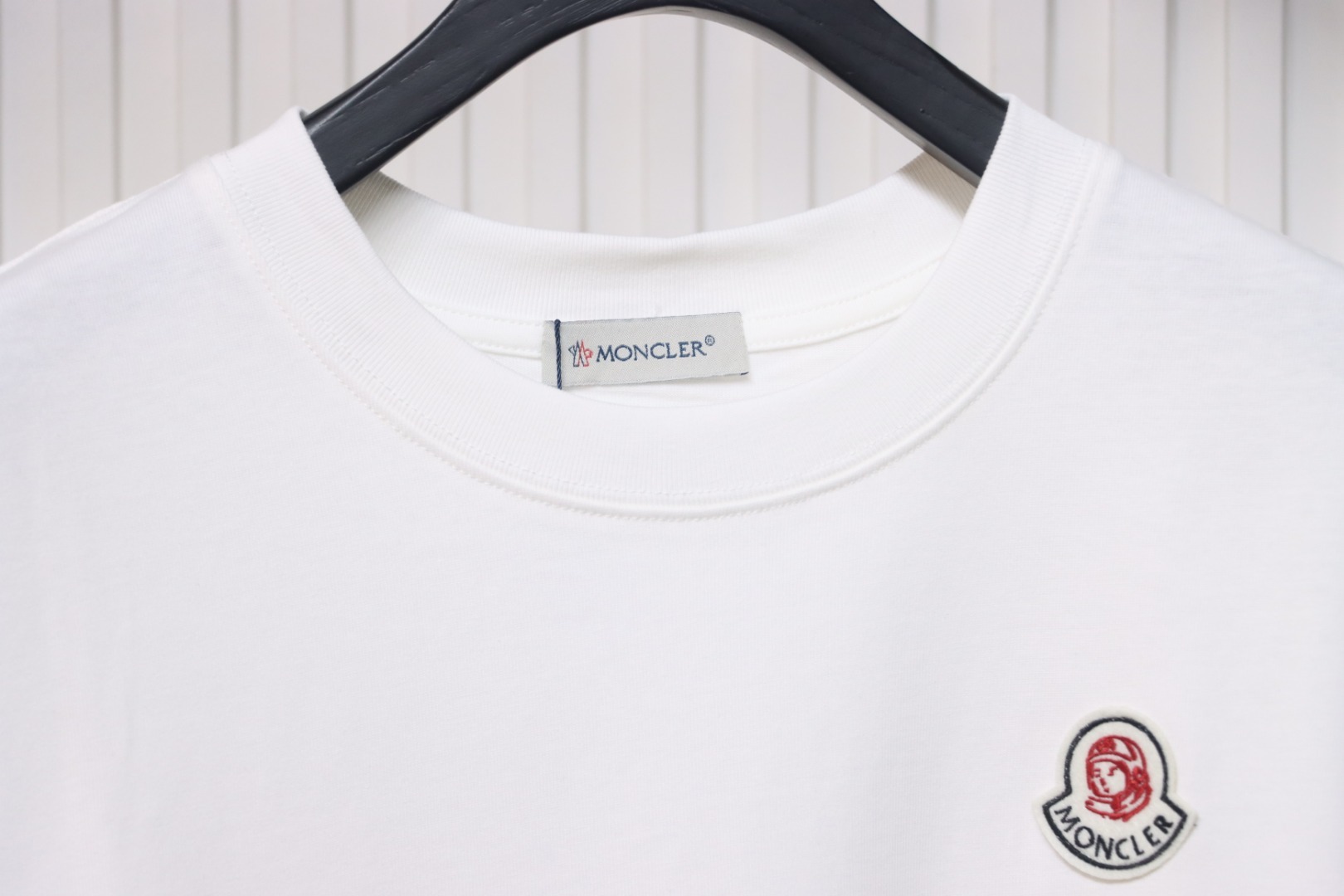 Moncler Enfant Logo Print Cotton T-shirt White