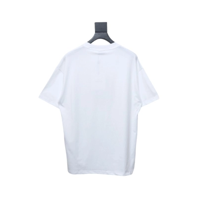 Moncler Embroidered Logo Cotton T-shirt White 02