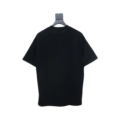 Moncler Embroidered Logo Cotton T-shirt Black 02