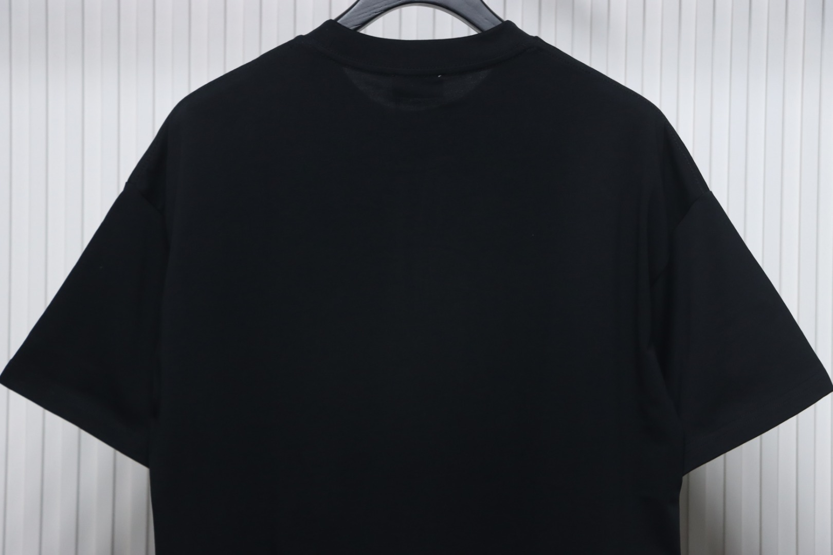 Moncler Embroidered Logo Cotton T-shirt Black