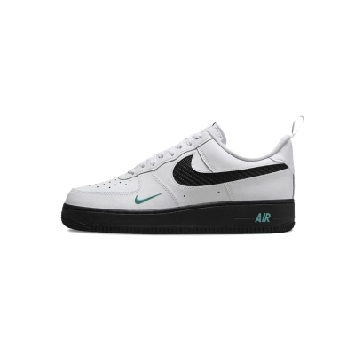 Coco Shoes Nike Air Force 1 07 White Black Teal DR0155-100 01