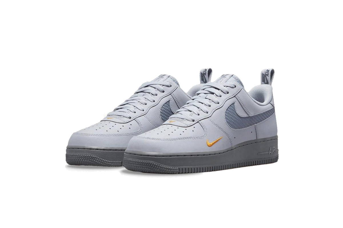Coco Shoes Nike Air Force 1 Wolf Grey Kumquat DR0155-001