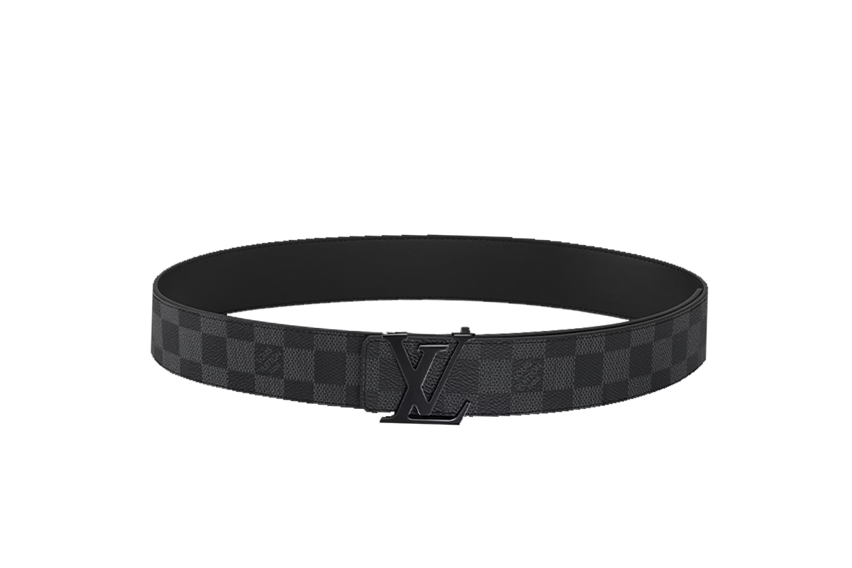 Louis Vuitton LV Initials Reversible Belt Silver Black M0213U