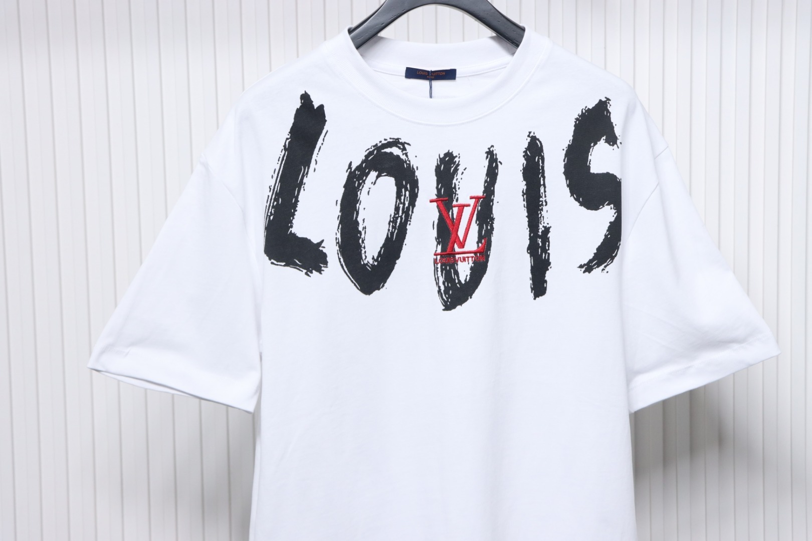 Louis Vuitton Graffiti Lettering Embroidered Logo T-shirt White