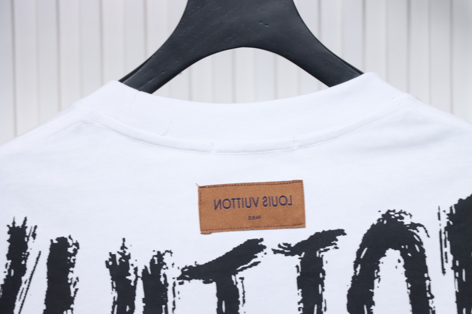 Louis Vuitton Graffiti Lettering Embroidered Logo T-shirt White