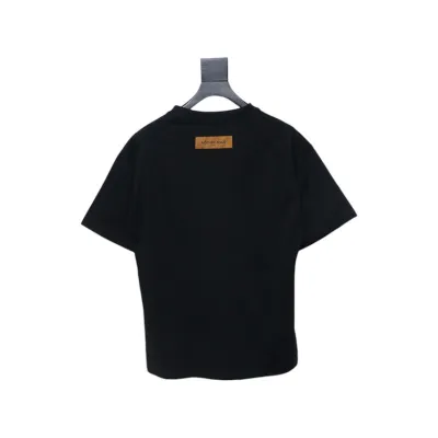 Louis Vuitton Flower Logo T-shirt Black 02