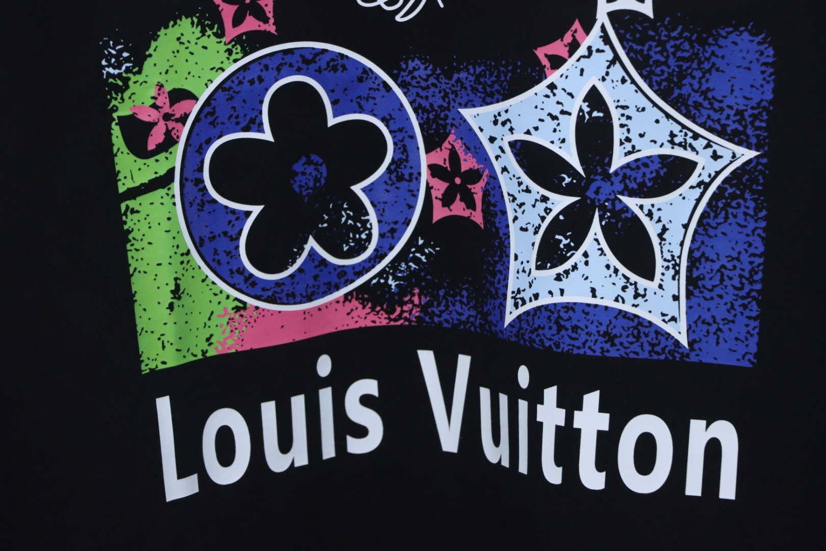 Louis Vuitton Flower Logo T-shirt Black