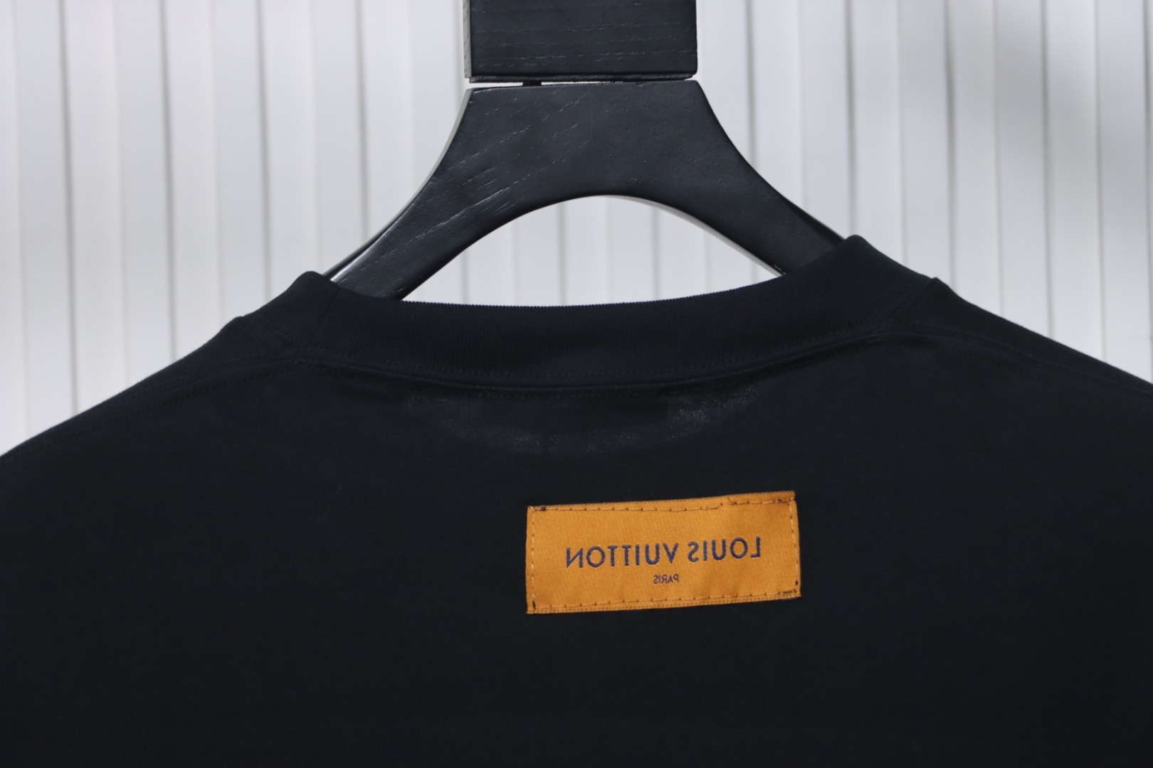 Louis Vuitton Graffiti Hand-painted Logo T-shirt Black