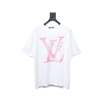 Coco Shoes Louis Vuitton Lettering Print Logo T-shirt White 01