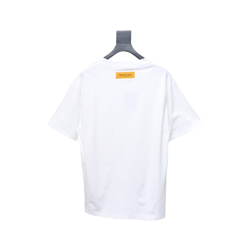 Coco Shoes Louis Vuitton Lettering Print Logo T-shirt White