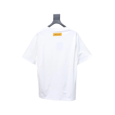 Coco Shoes Louis Vuitton Lettering Print Logo T-shirt White 02
