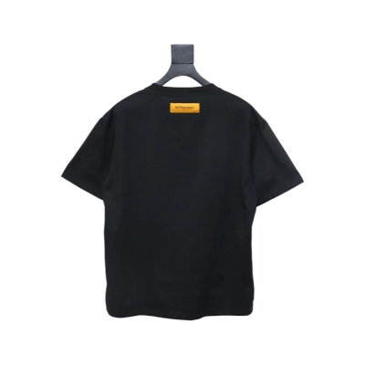 Louis Vuitton Lettering Print Logo T-shirt Black 02
