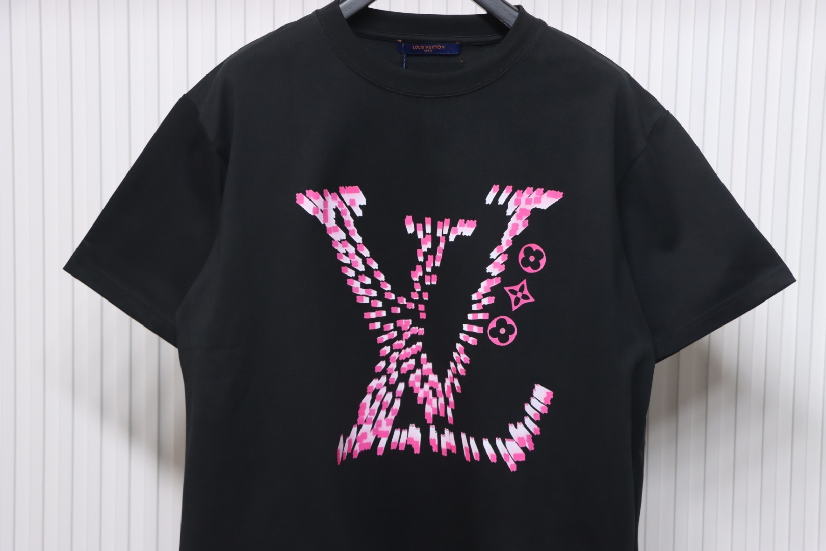Louis Vuitton Lettering Print Logo T-shirt Black